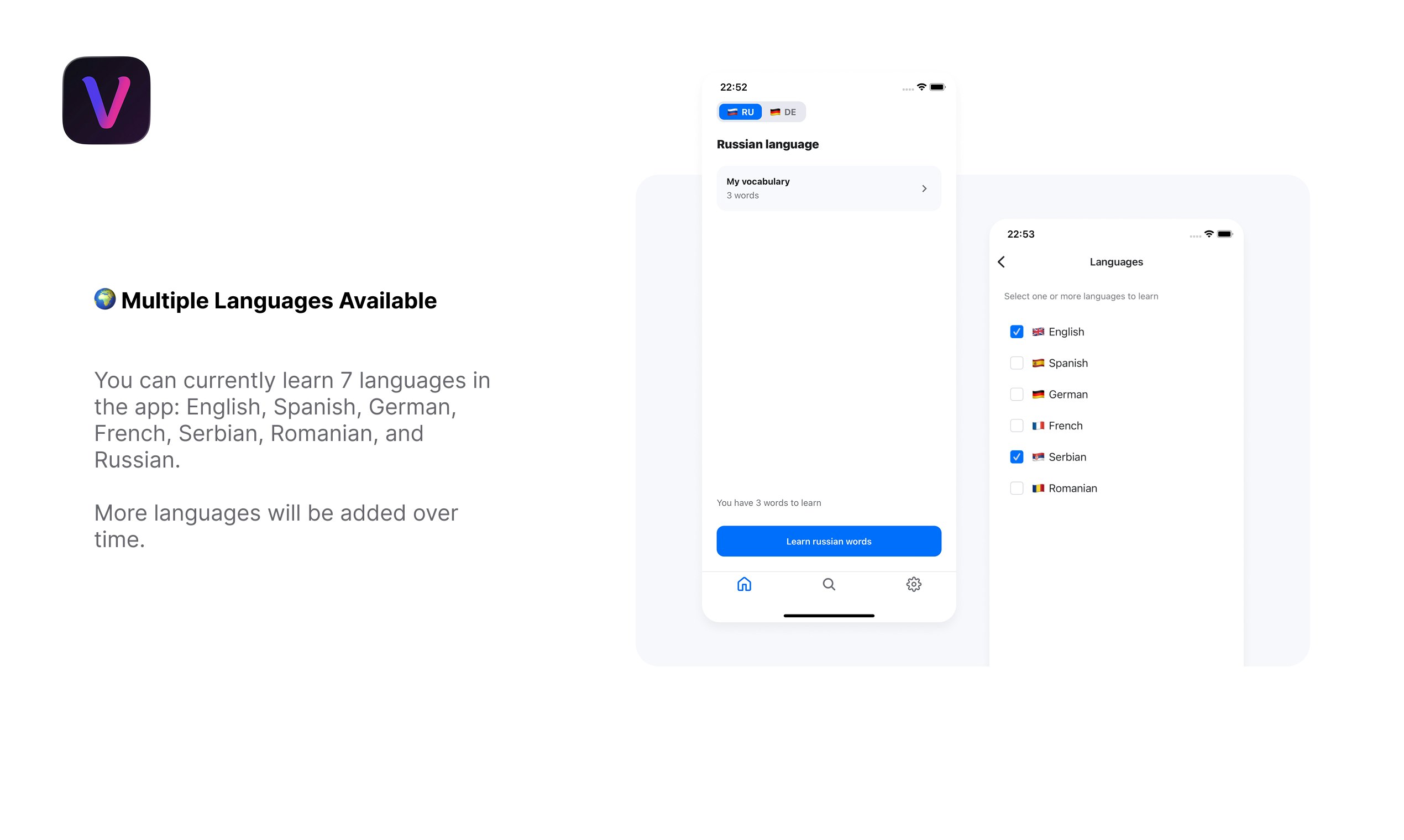 VibeLing — AI Language Learning screenshot 1