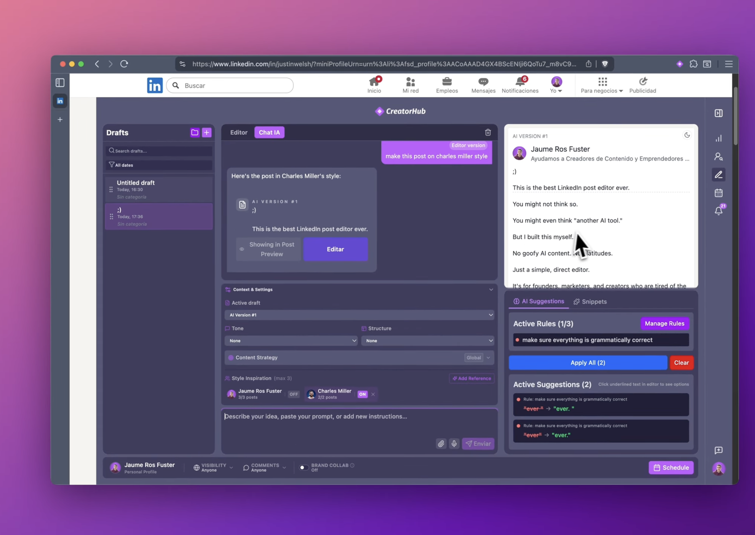 CreatorHub screenshot 3