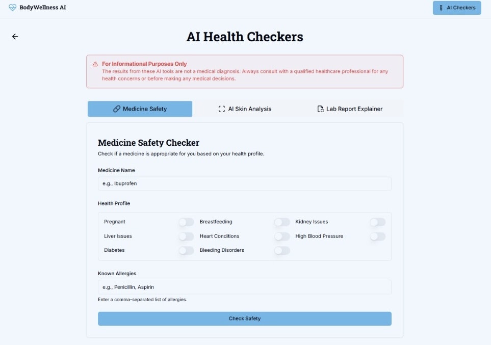 Bodywellness AI screenshot 2