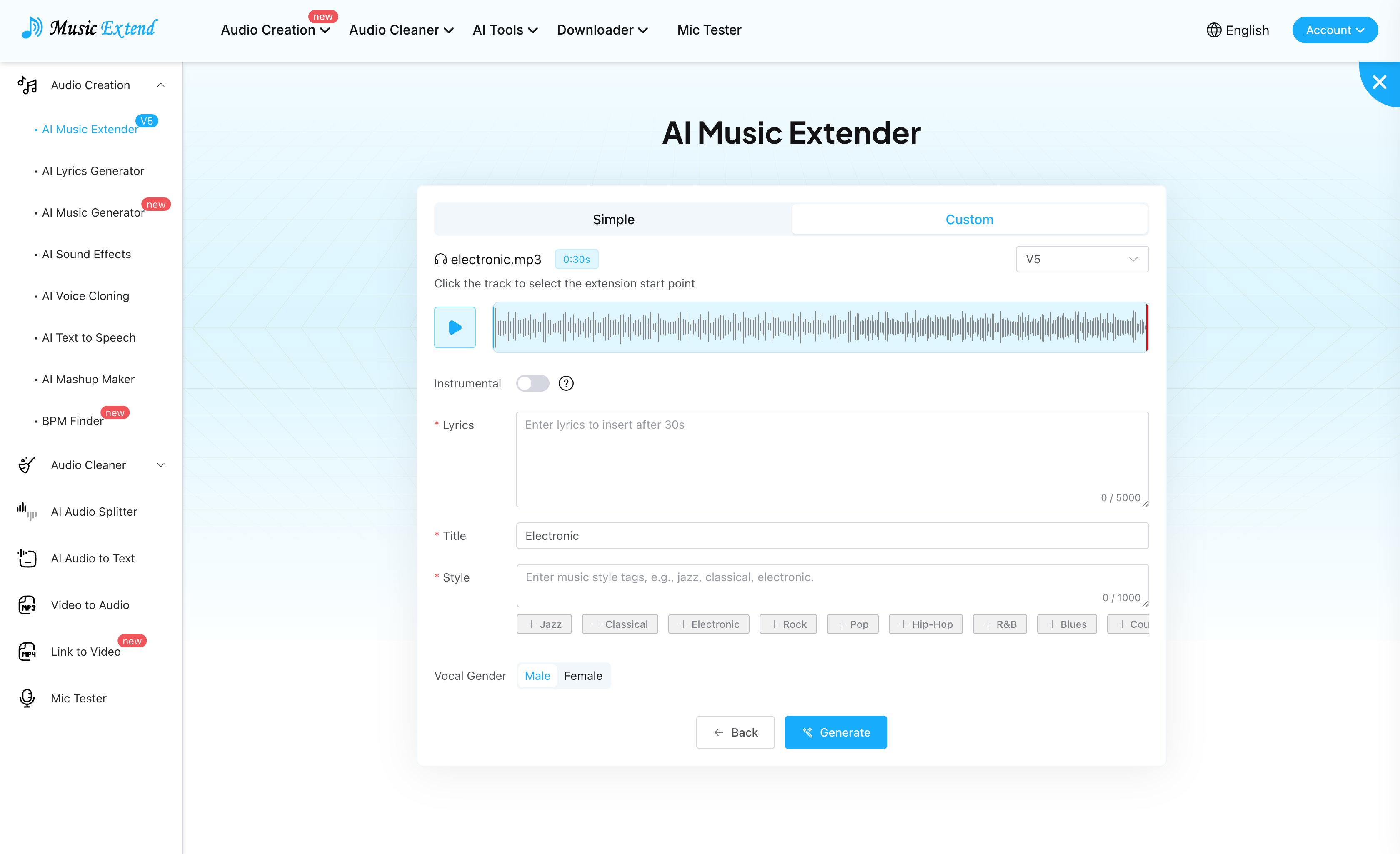 MusicExtend screenshot 2