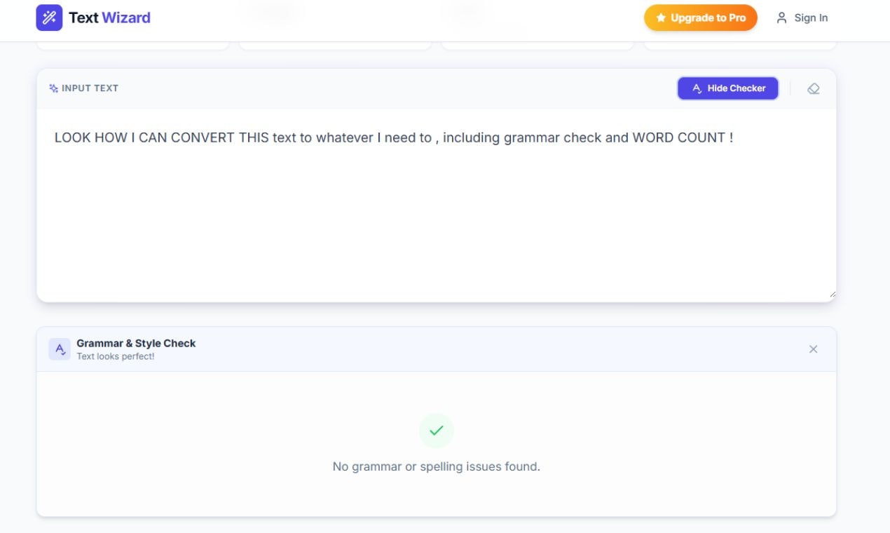 Text Wizard Free Online Case Converter screenshot 2