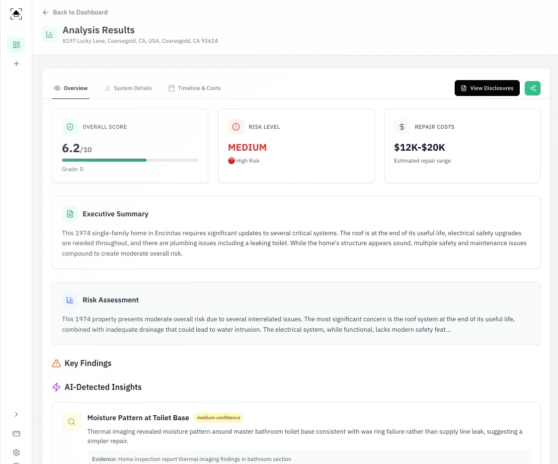 Truehouse AI: analyze home disclosures screenshot 3