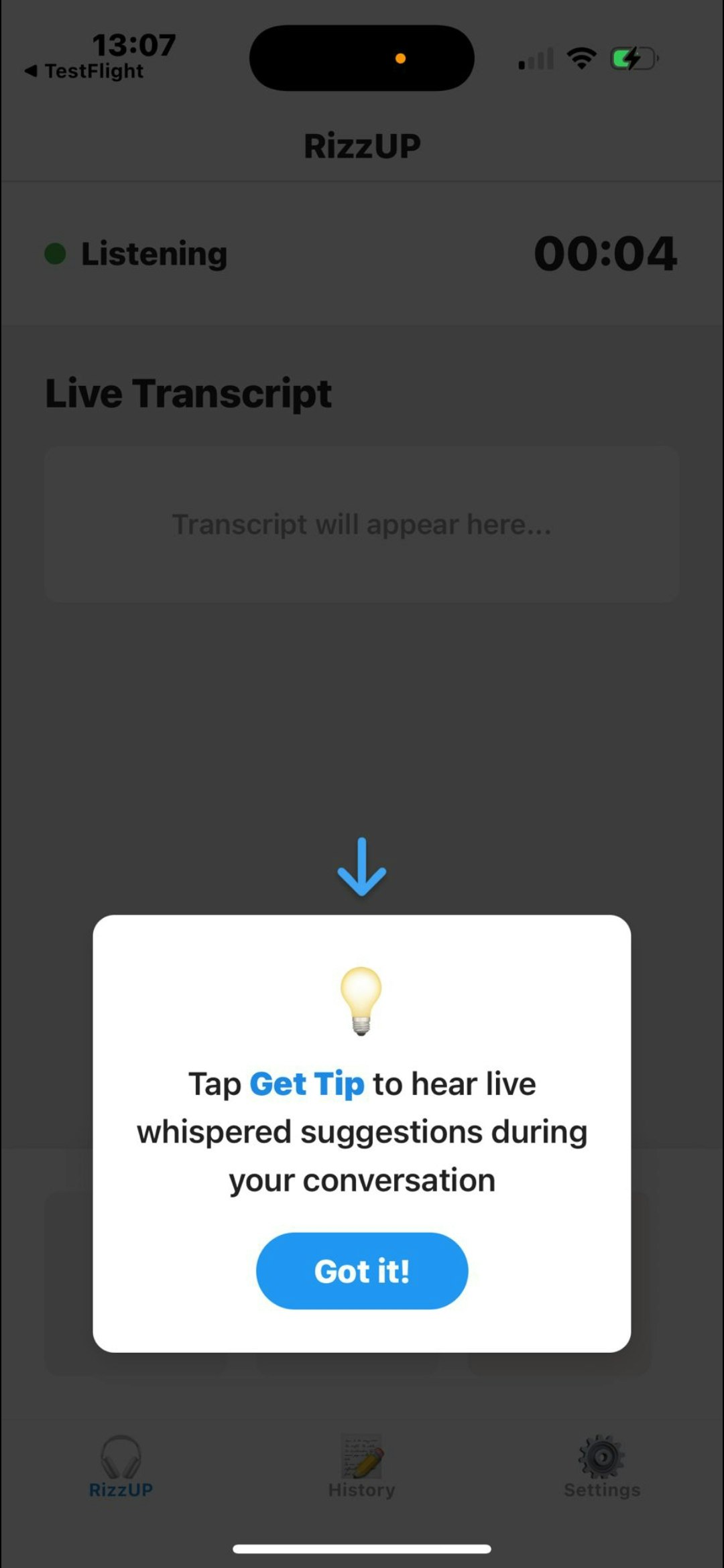 RizzUP screenshot 2