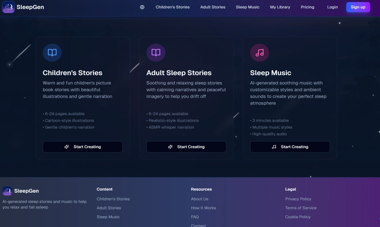 SleepGen screenshot 2