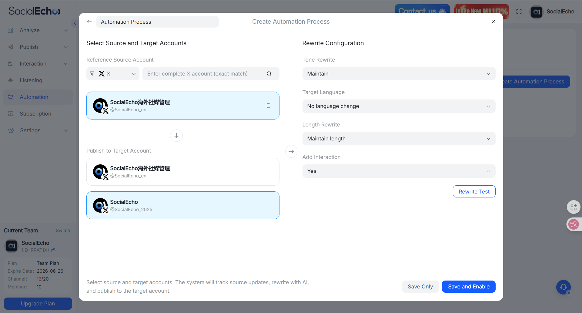 SocialEcho screenshot 4
