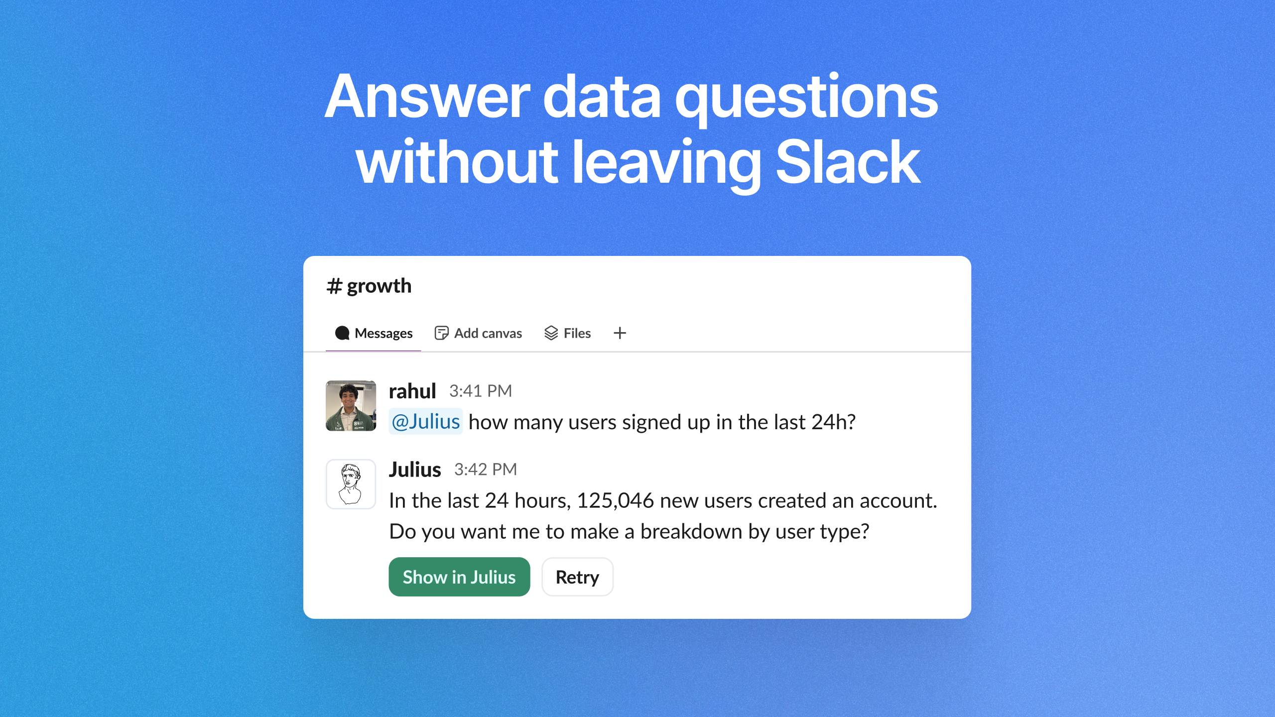 Julius Slack Agent screenshot 2