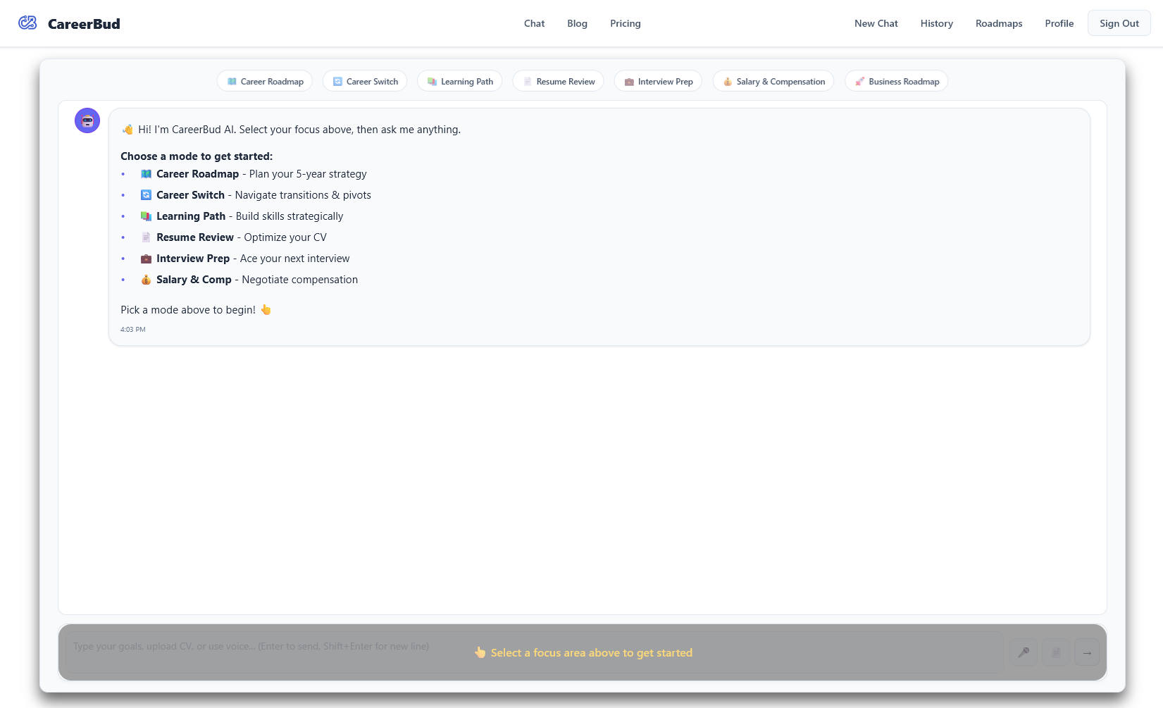 CareerBud screenshot 2