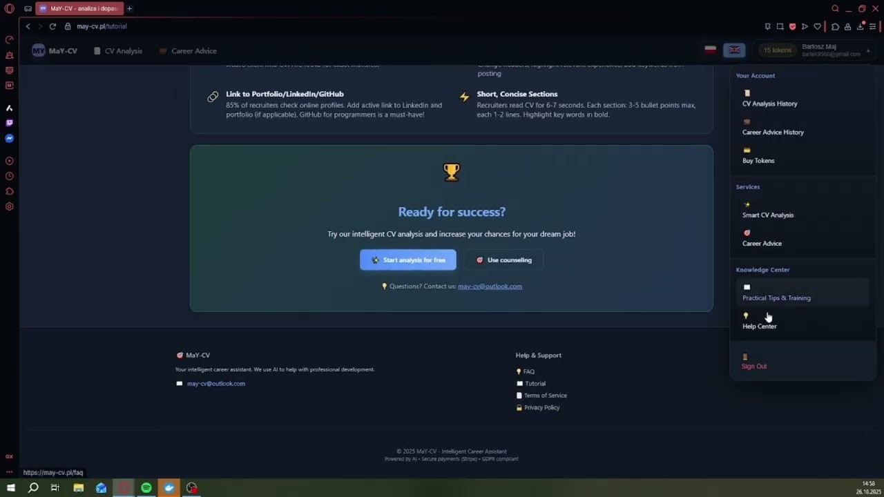 MaY-CV screenshot 1