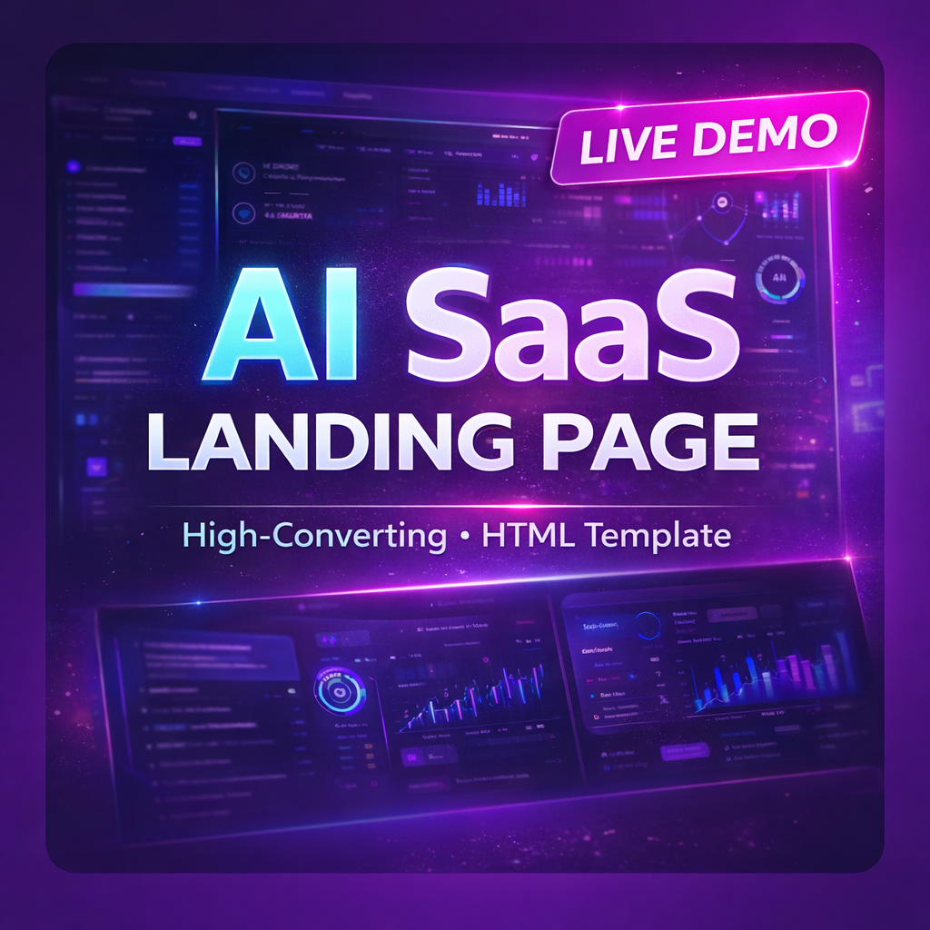 LuxeAI – Premium AI SaaS Landing Page