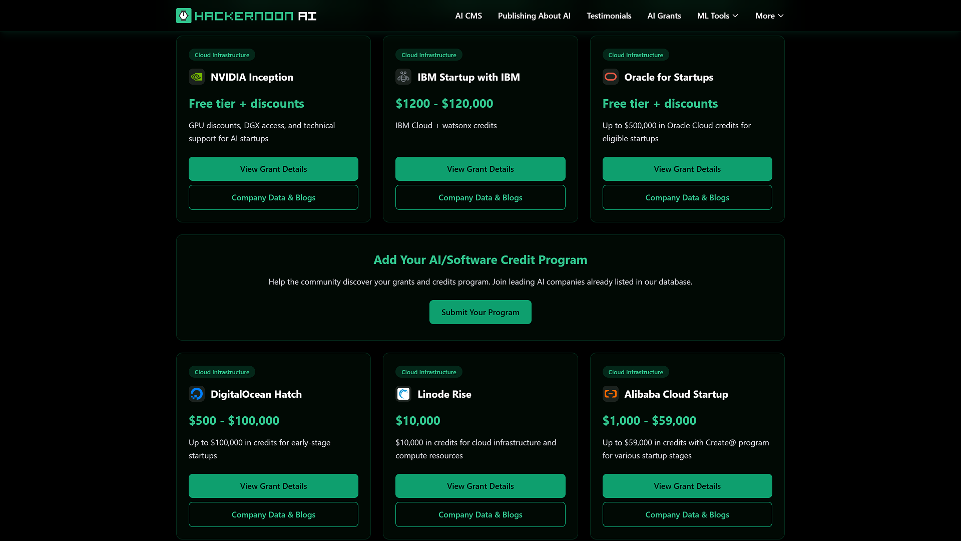 AI Grants & Credit Search by HackerNoon screenshot 3