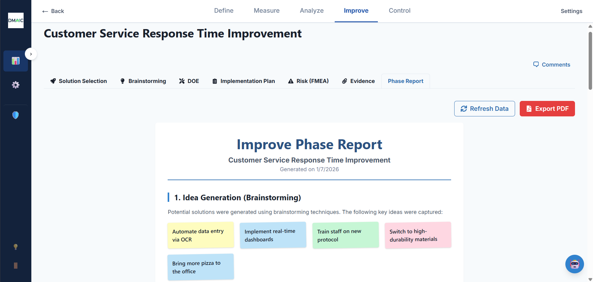 DMAIC.app screenshot 6
