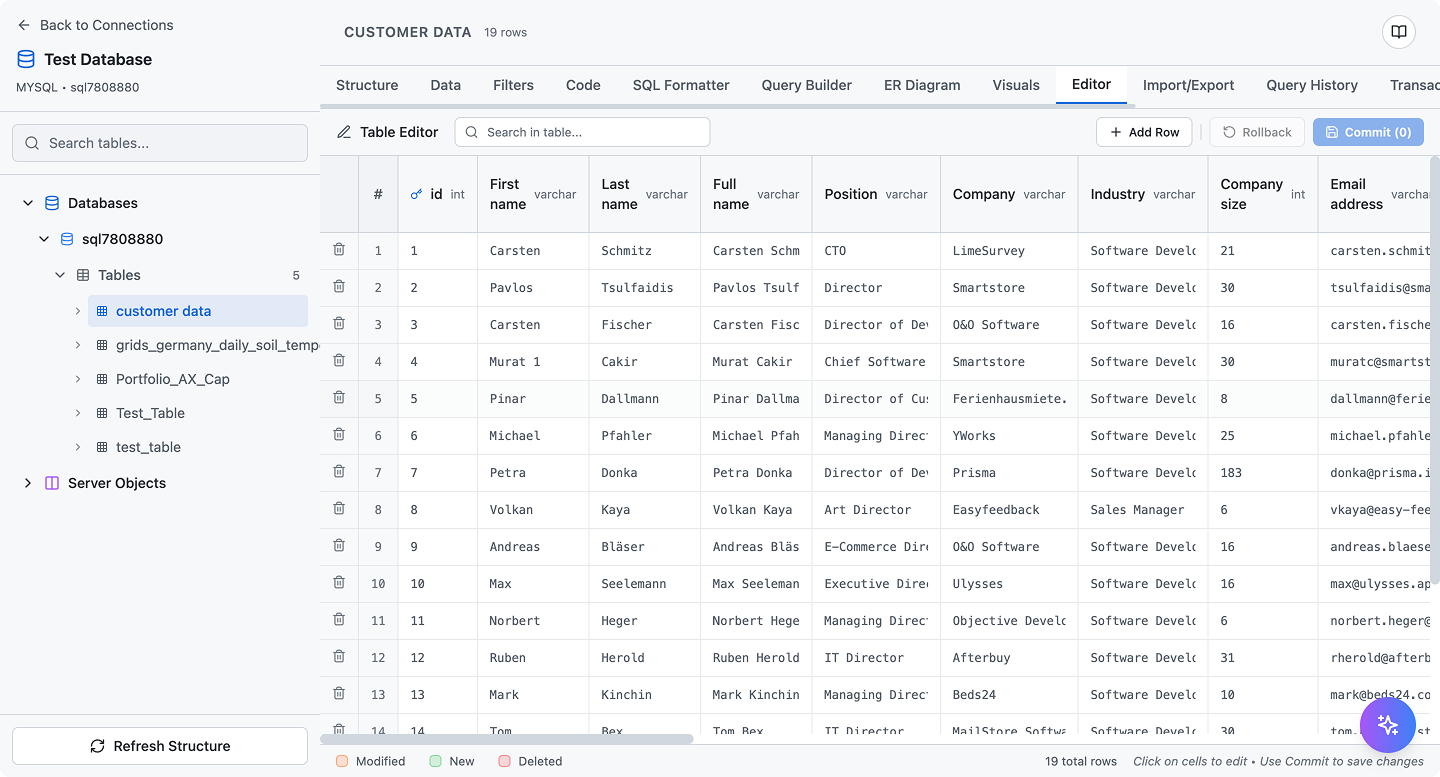 VPS Commander - SQL Data Builder screenshot 6