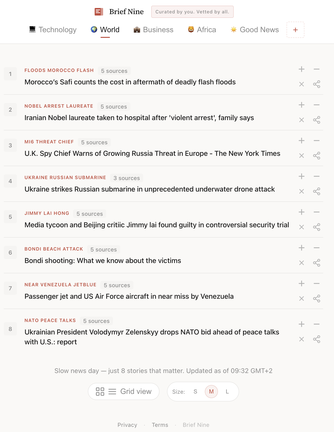 Brief Nine screenshot 1