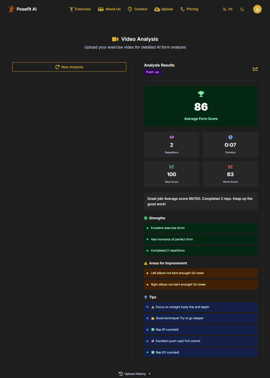 Posefit AI screenshot 3
