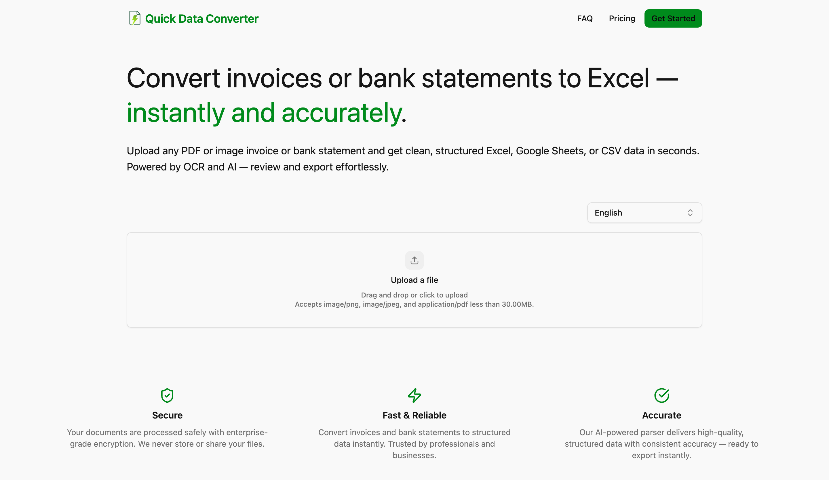 Quick Data Converter screenshot 1