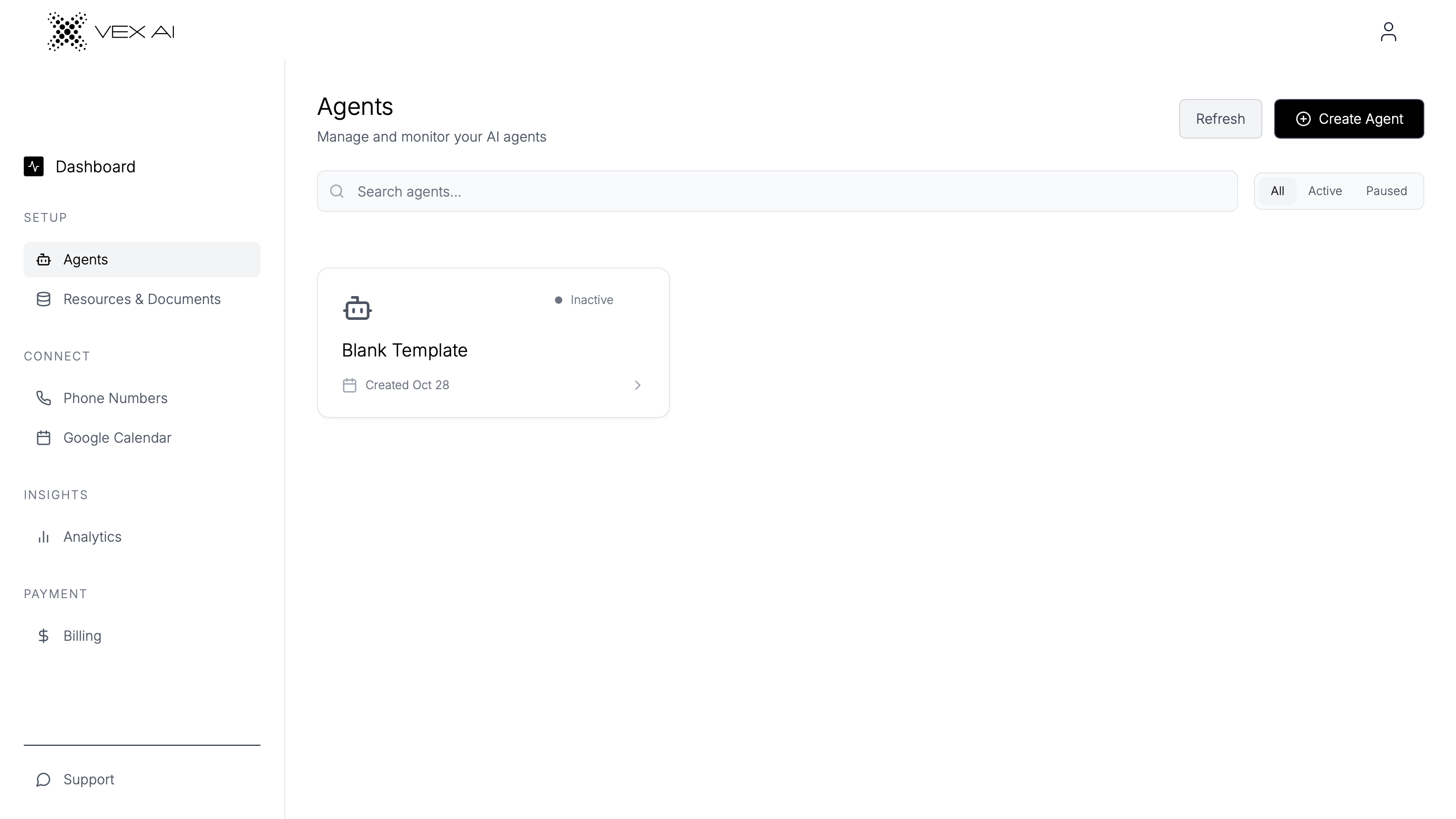 vex - AI voice agent screenshot 2