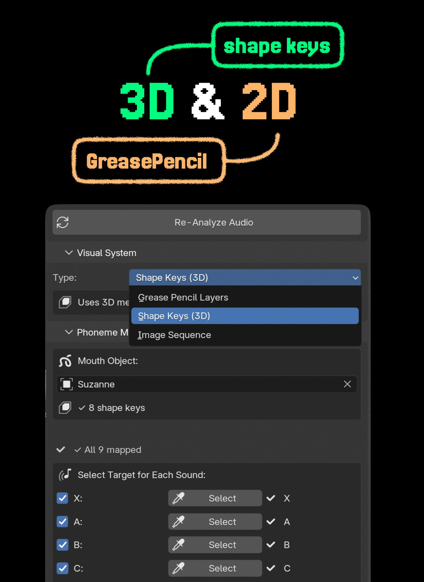 LipKit: Lip-Sync for Blender screenshot 3