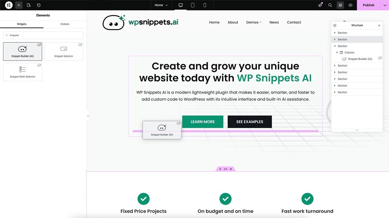 Powerful AI addons for Elementor screenshot 1