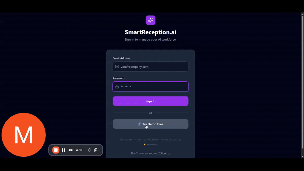smart reception screenshot 1