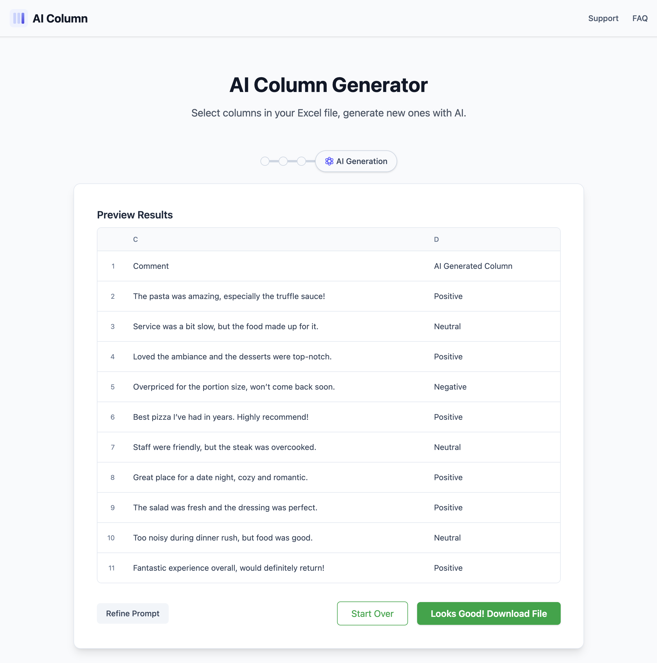 AI Column screenshot 4