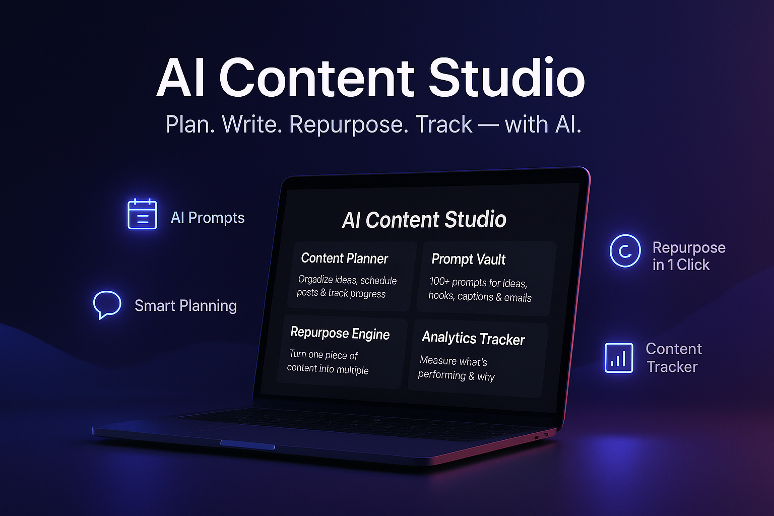 AI Content Studio; One Notion Dashboard screenshot 1