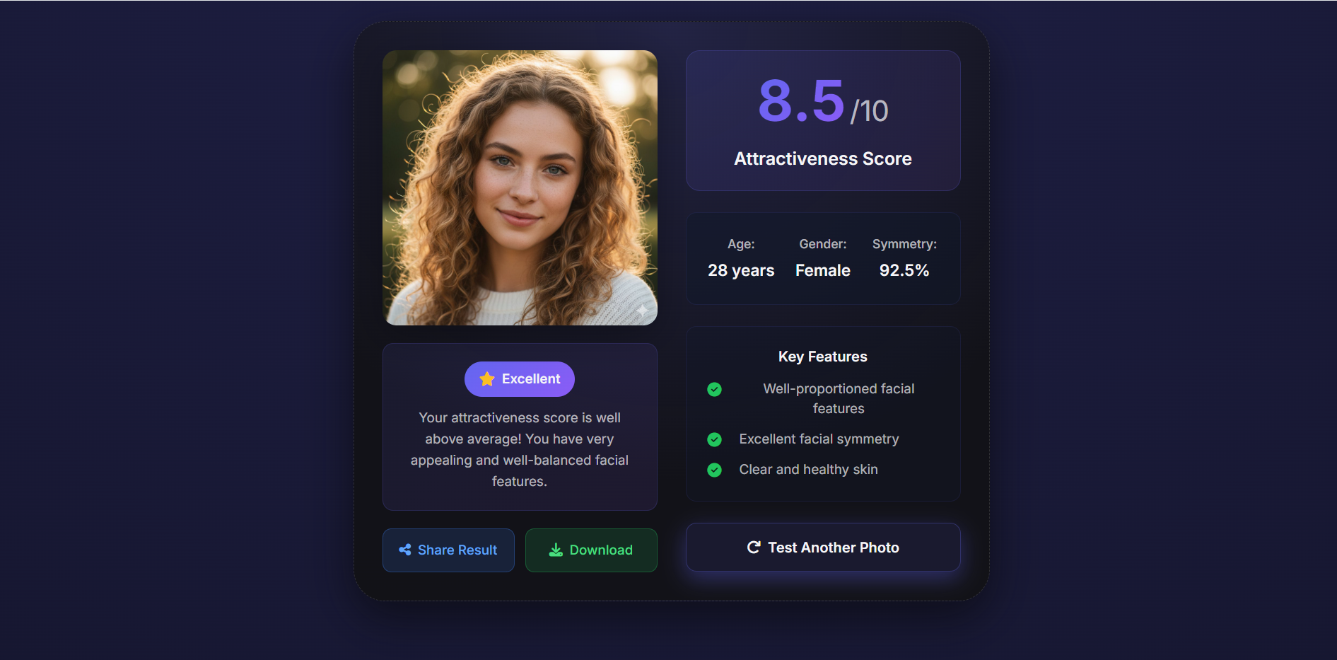 Attractiveness Test screenshot 2
