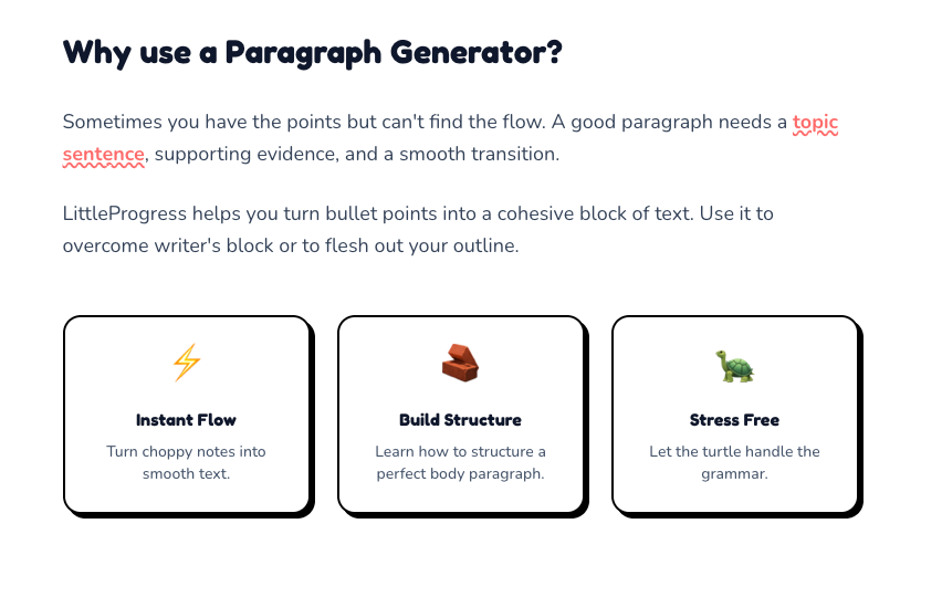 Ai paragraph generator screenshot 3