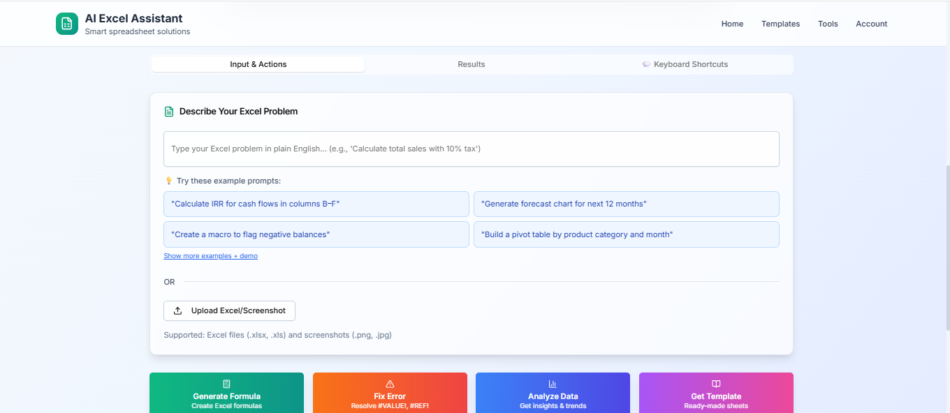 AI Excel– Your Smart Assistant screenshot 2