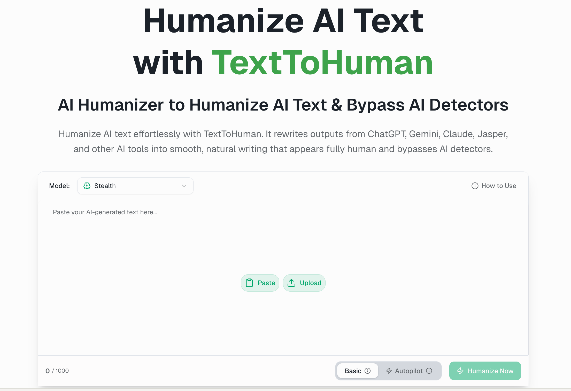 TextToHuman — Humanize AI text screenshot 1