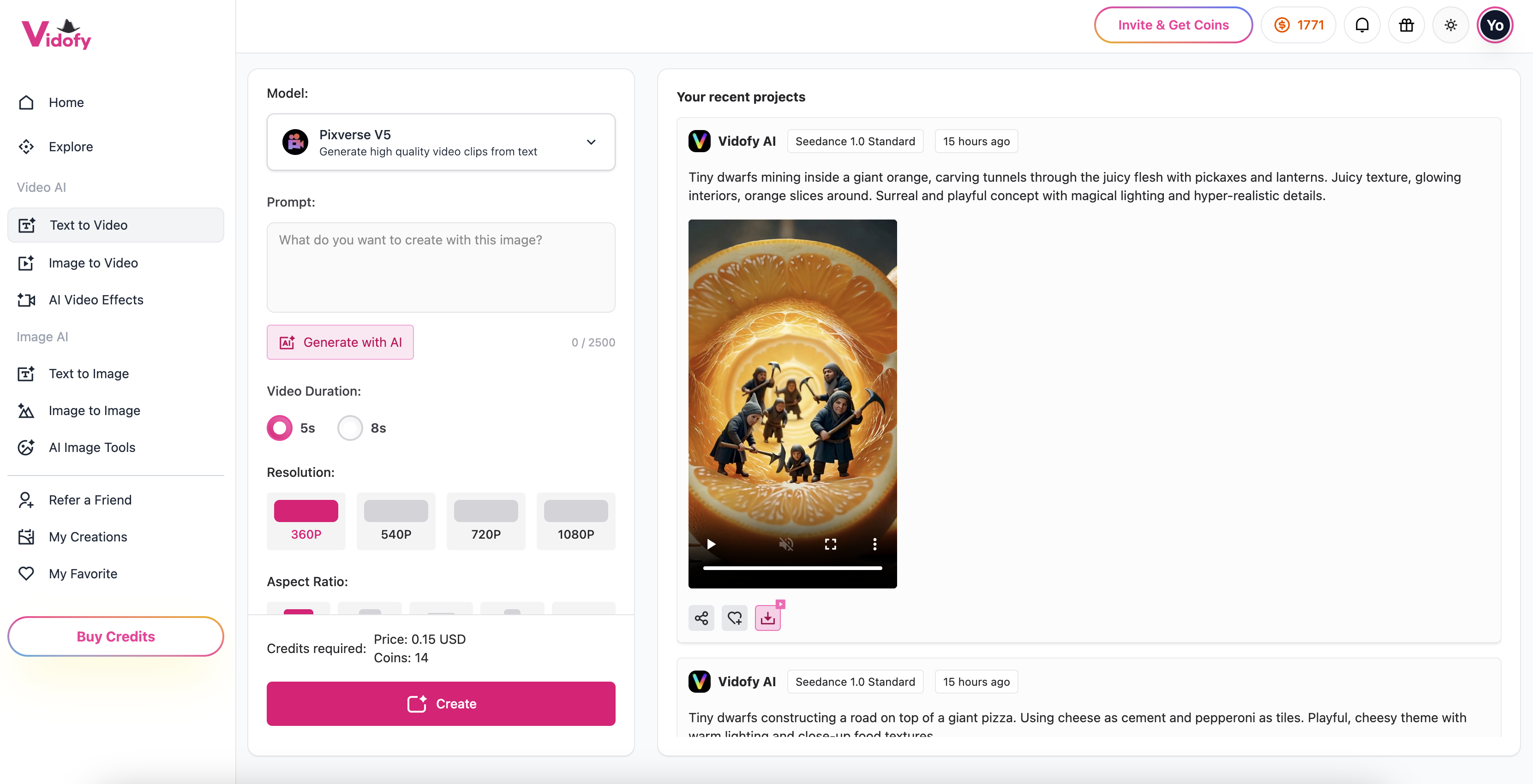 Vidofy AI screenshot 2