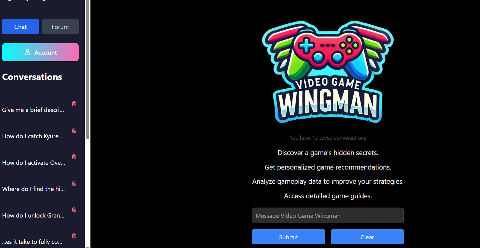 Video Game Wingman screenshot 1