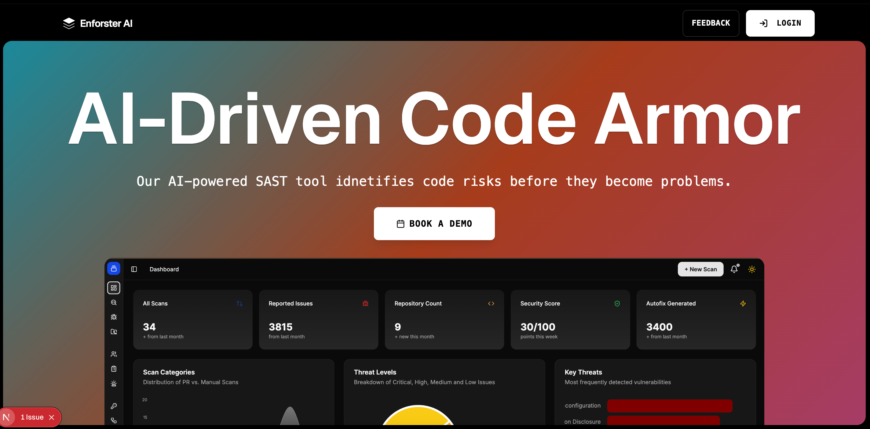 Enforster AI – Contextual Code Security screenshot 1