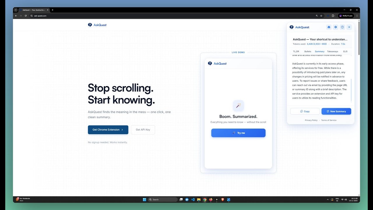 AskQuest screenshot 1