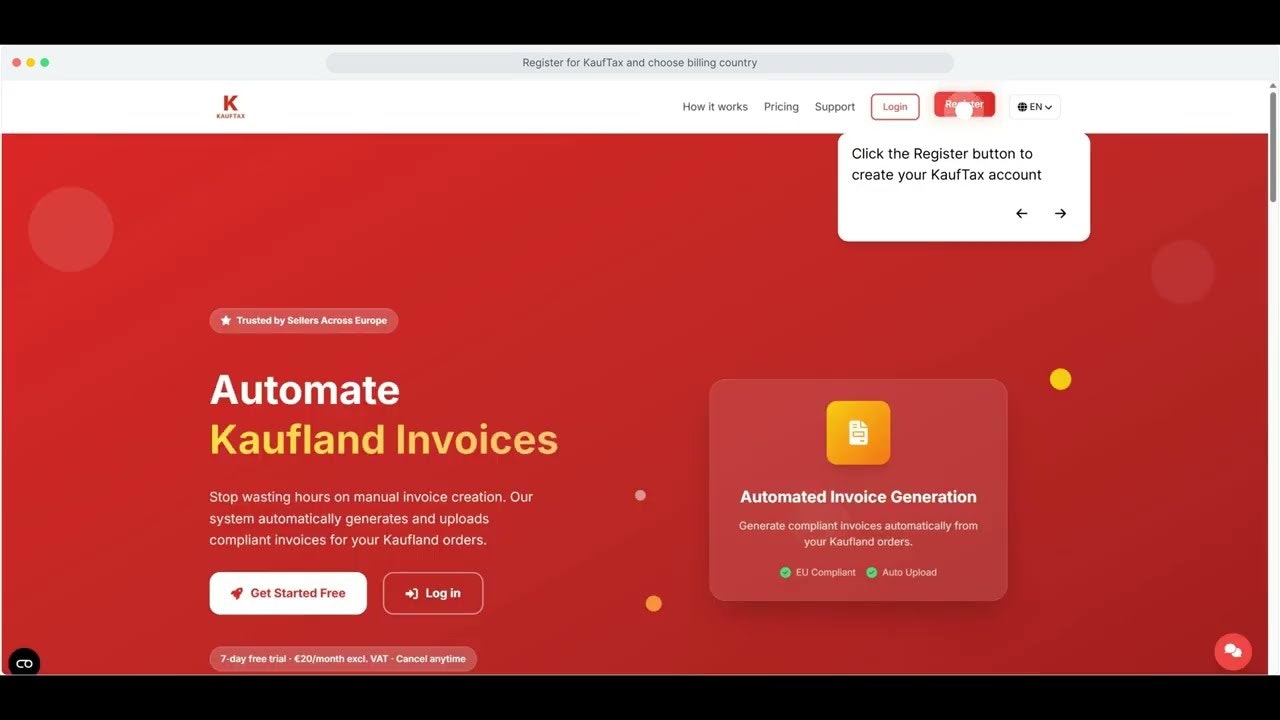 KaufTax — Automate Kaufland Invoices screenshot 4