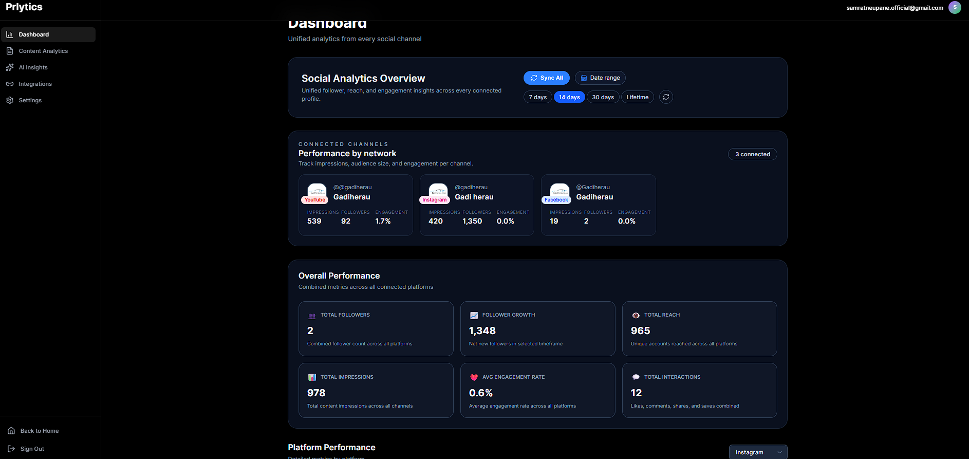 Prlytics screenshot 3