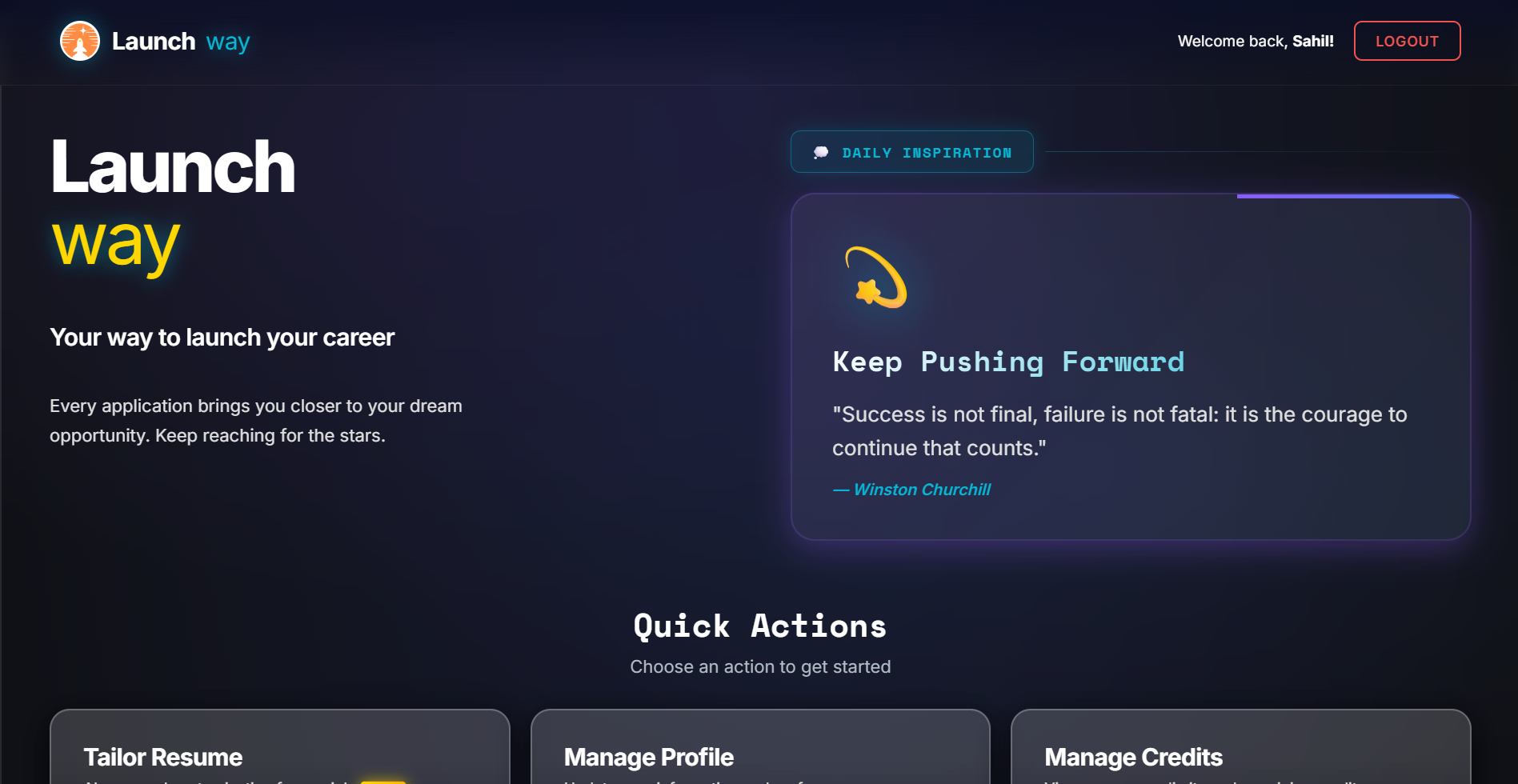 Launchway screenshot 1