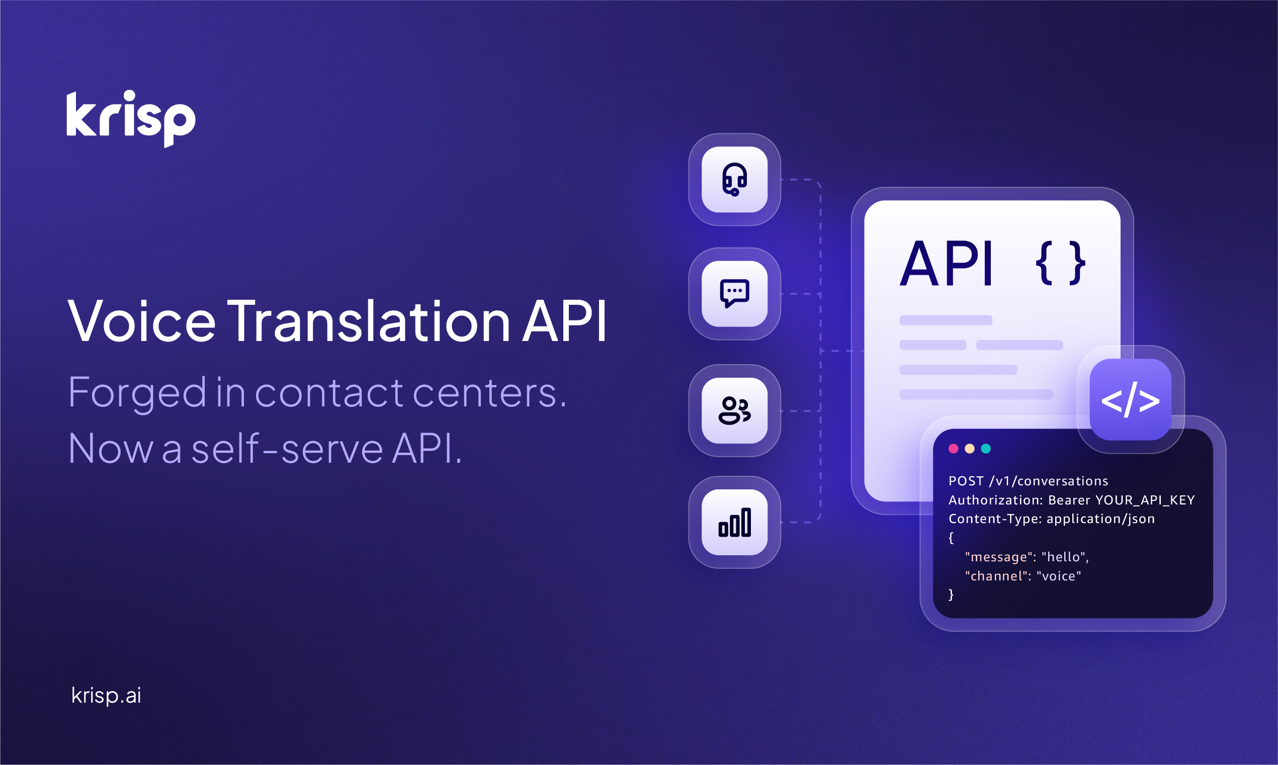 Krisp Voice Translation API screenshot 1