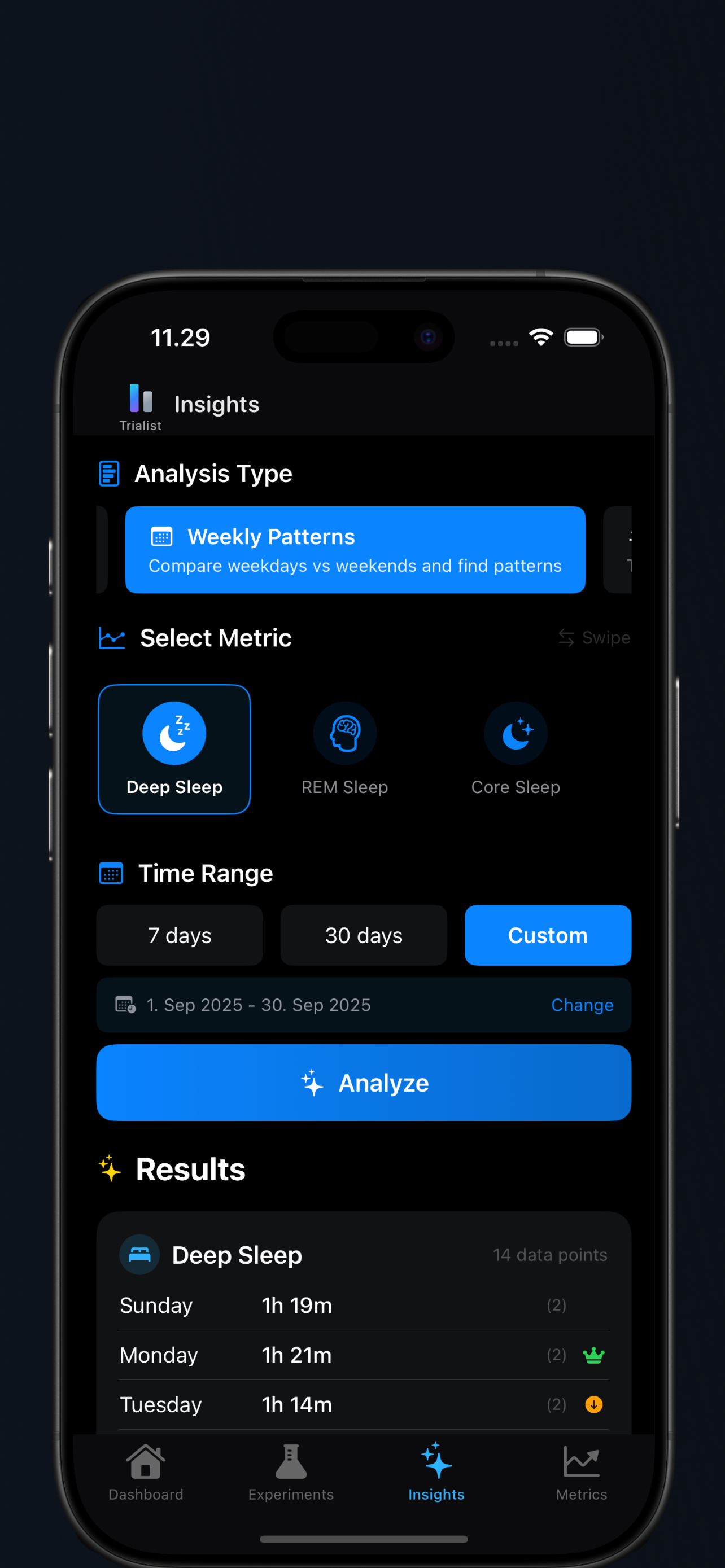Trialist — Health Experiments screenshot 8