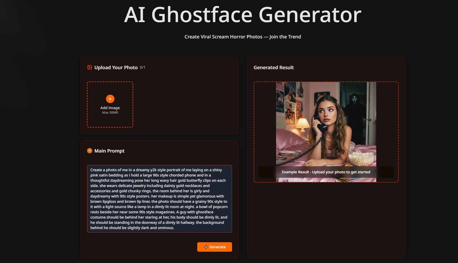AI Ghostface Generator screenshot 1
