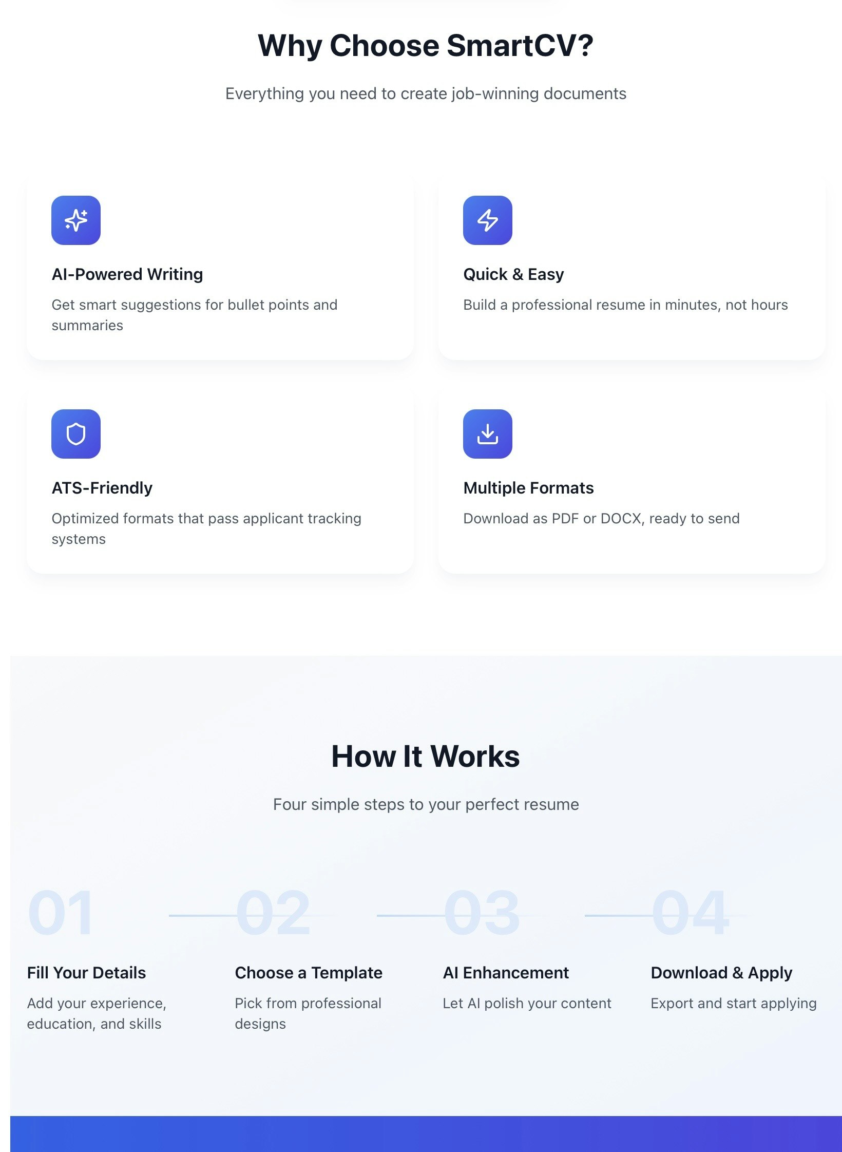 SmartCV screenshot 2