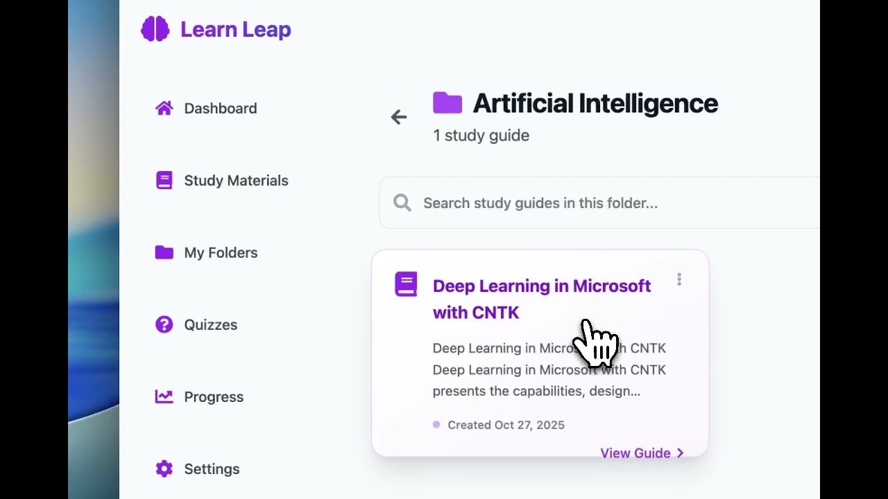 Learn Leap screenshot 1