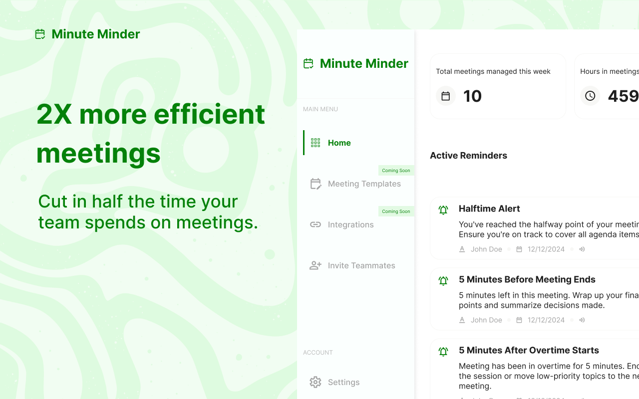 Minute Minder screenshot 2