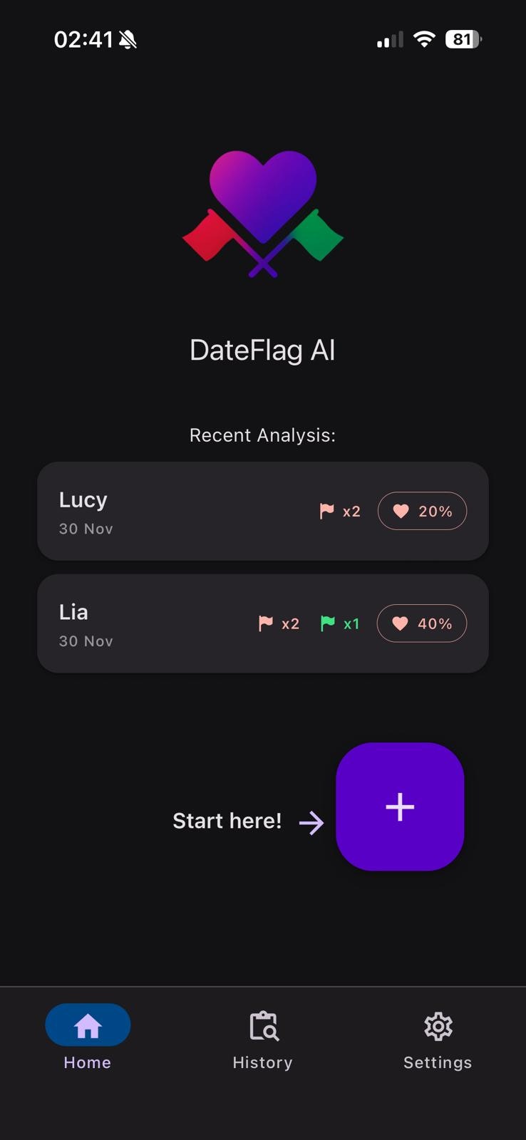 DateFlag AI screenshot 2