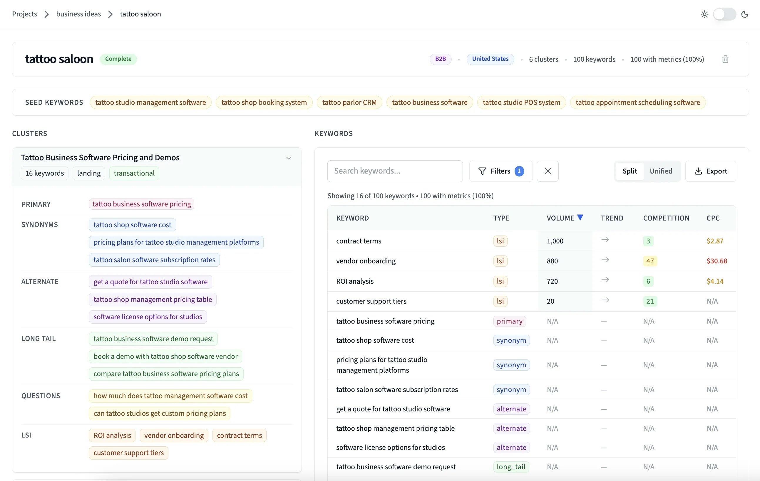BrightKeyword screenshot 4