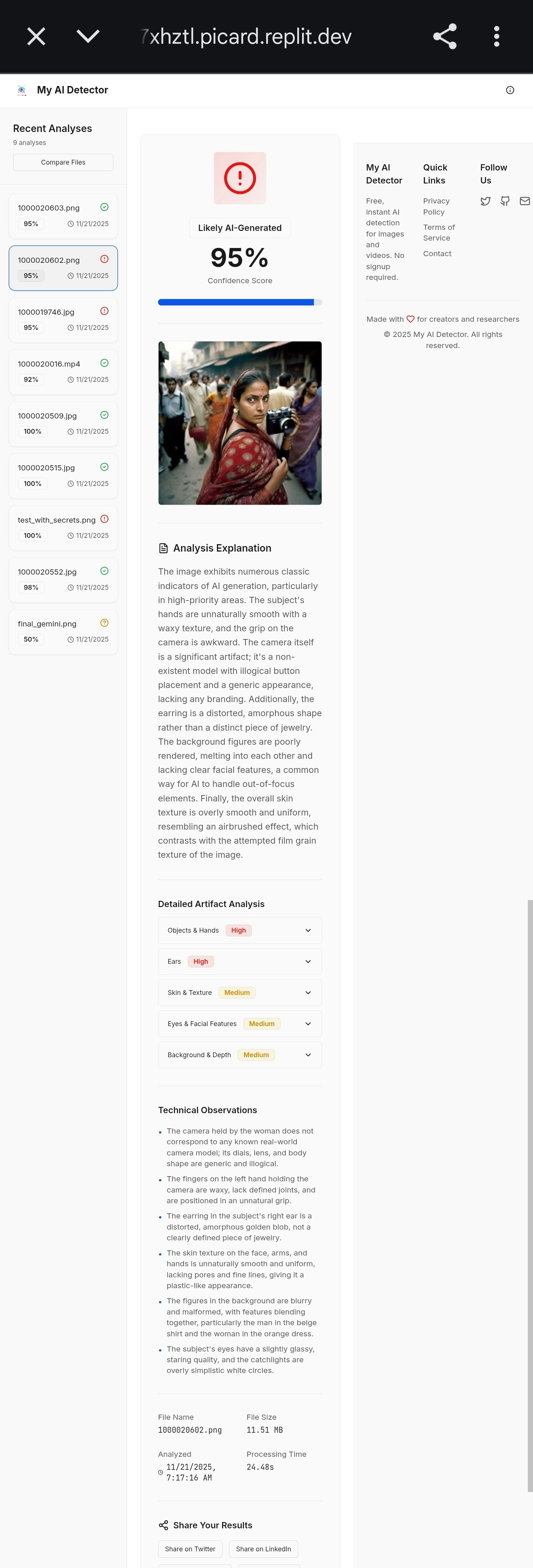 My AI Detector screenshot 2