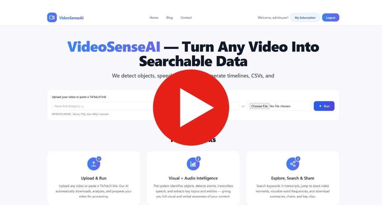 VideoSenseAI screenshot 1
