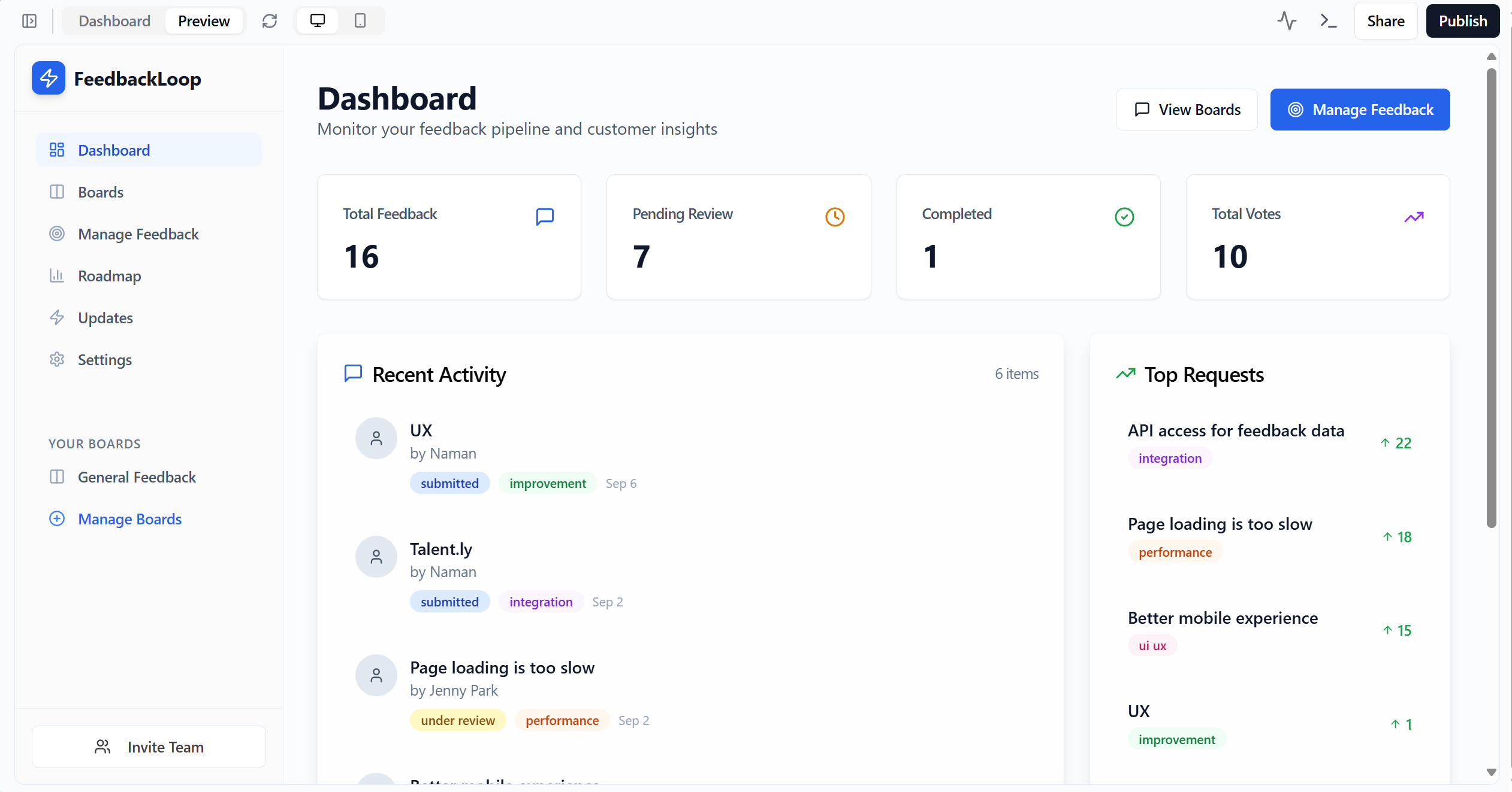 FeedbackLoop screenshot 2
