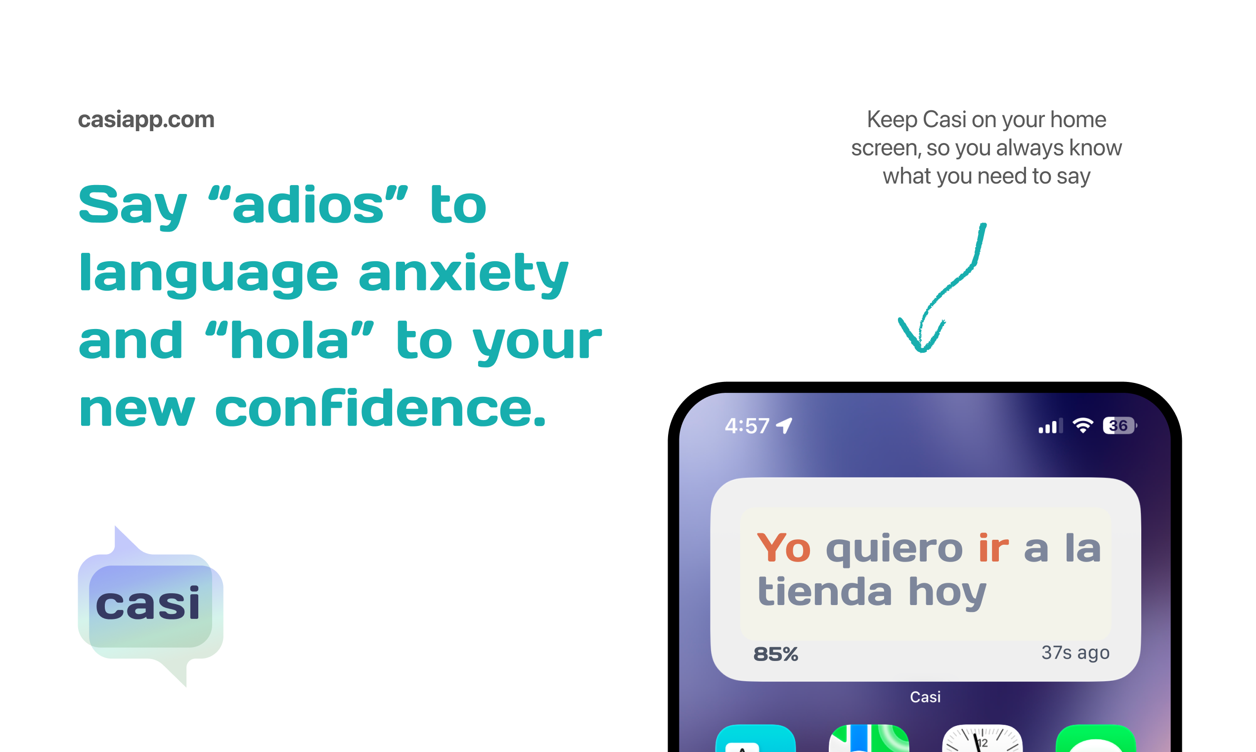 Casi – Spanish Practice screenshot 1