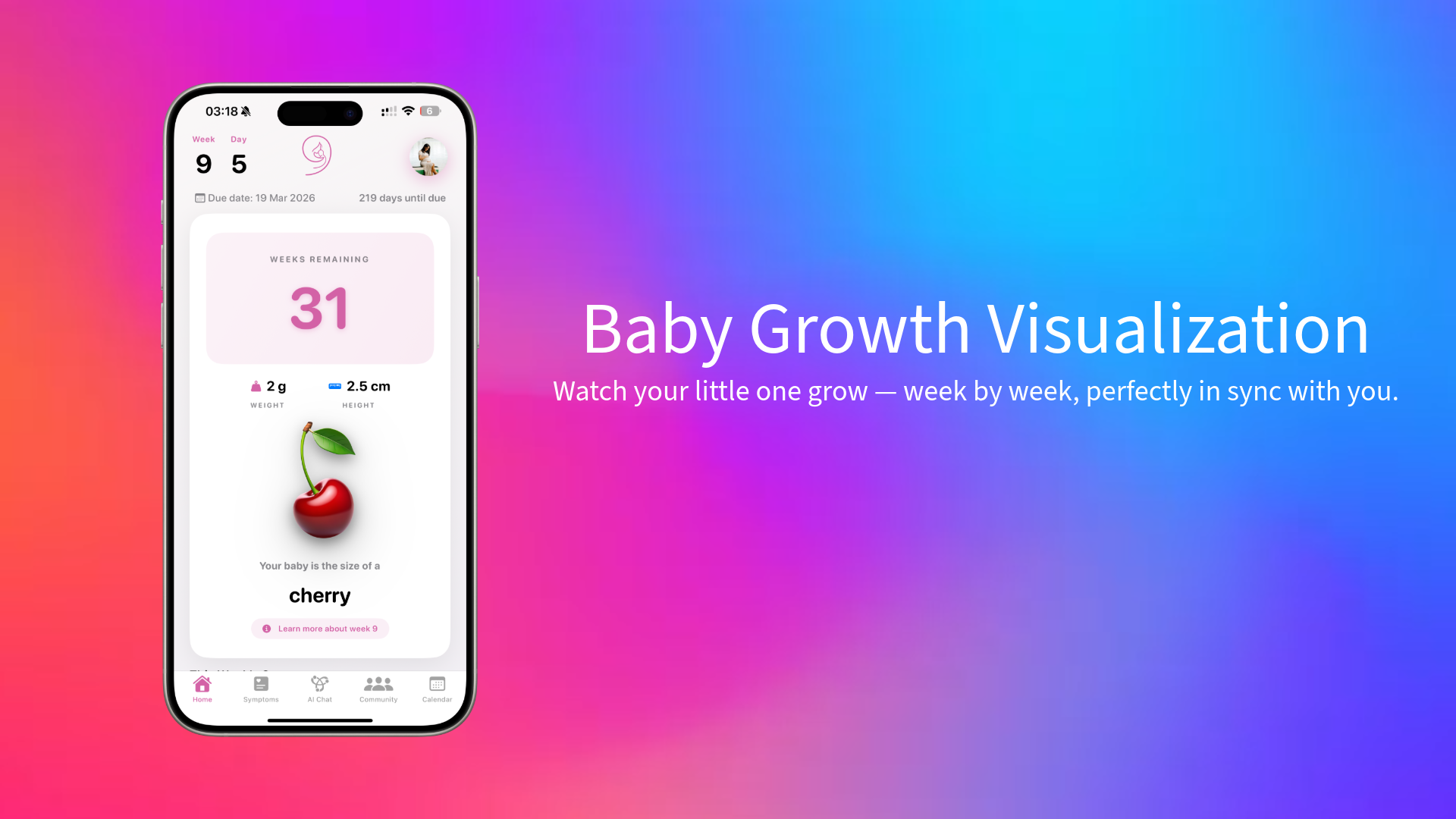 NINE: AI Pregnancy Tracker screenshot 2