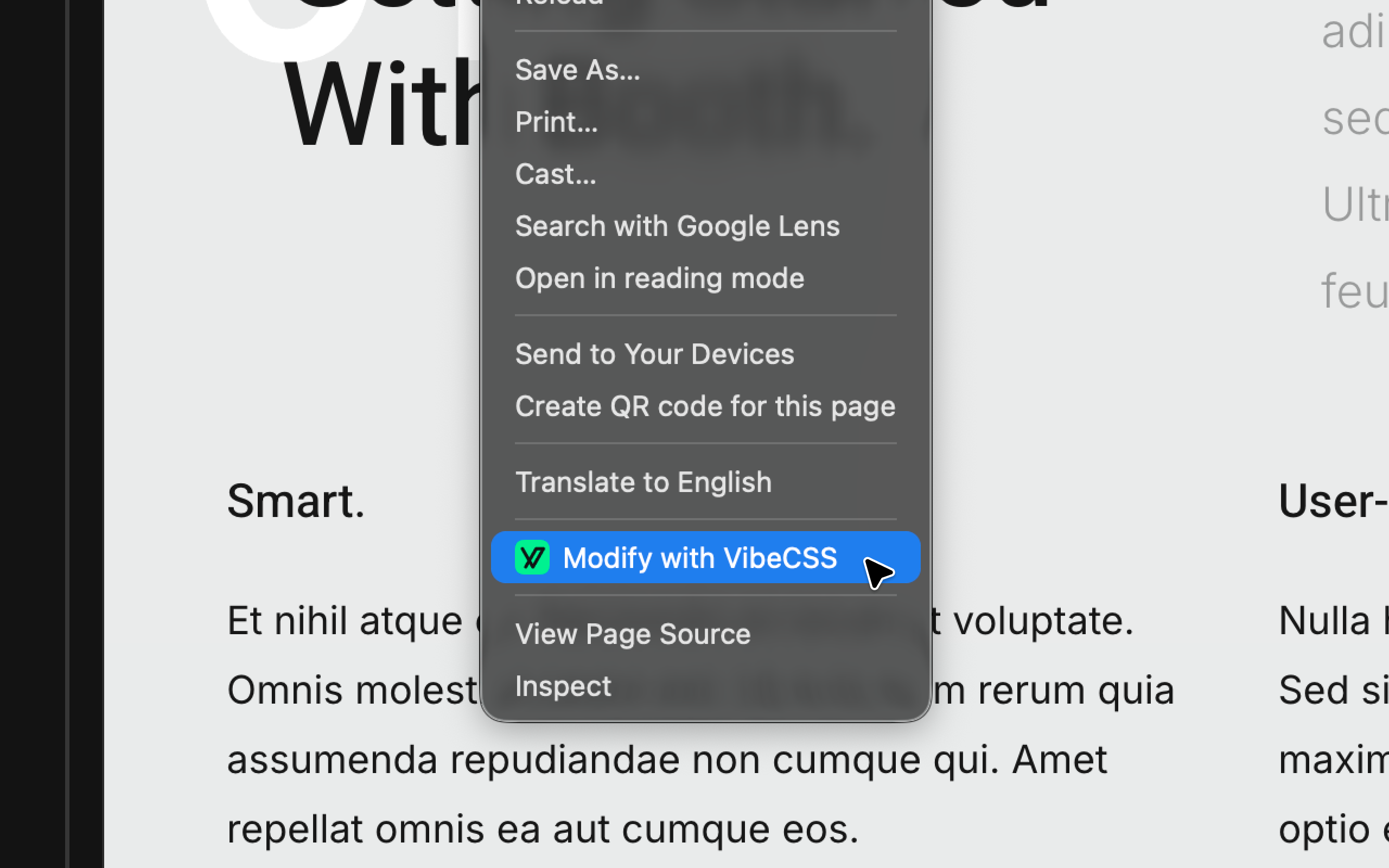 VibeCSS screenshot 3